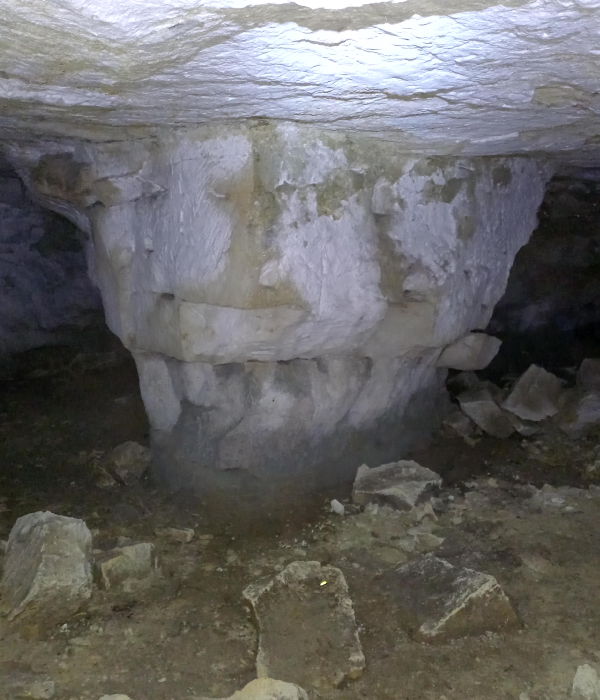 pilier de carrière souterraine